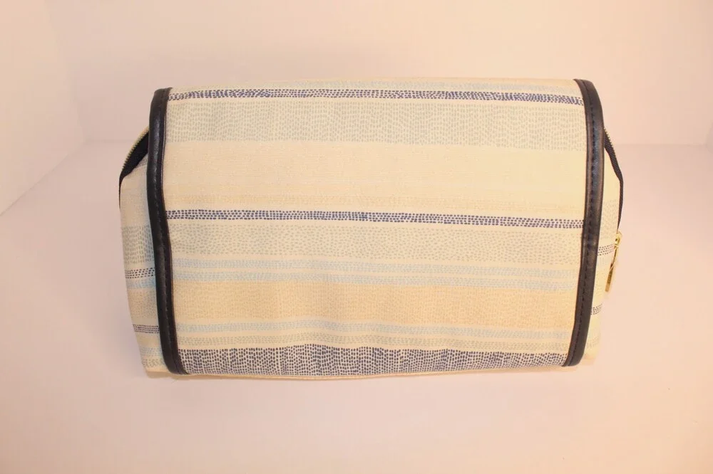 Conair Scunci  Beige Cosmetic & Travel‎ Toiletry Stripped Valet Organizer NWT